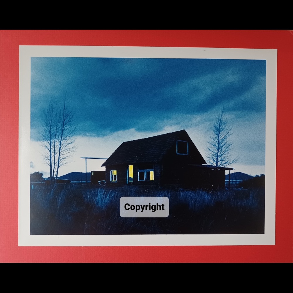 Modern Art 4 Country House at Dusk Photo Sale